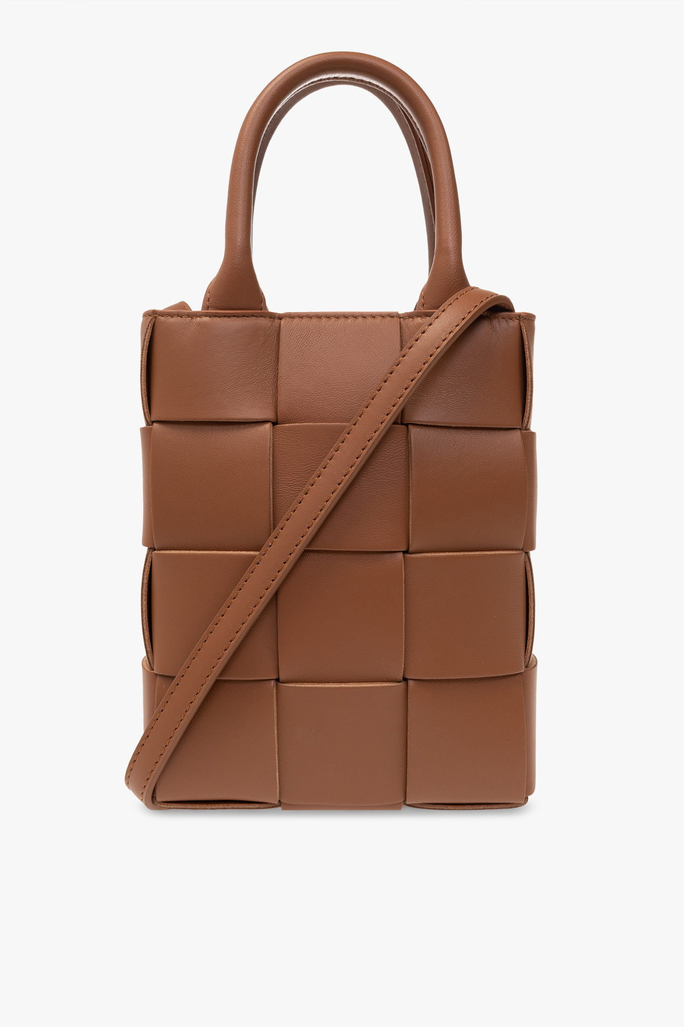 Brown 'Cassette Mini' shoulder bag Bottega Veneta - Vitkac Italy